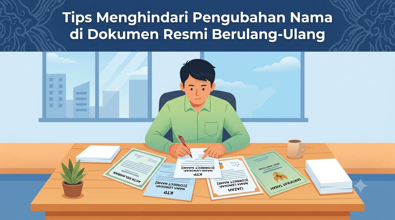 Tips Menghindari Pengubahan Nama di Dokumen Resmi Berulang-Ulang